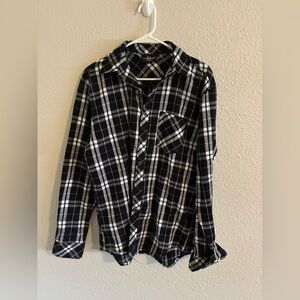 Boxercraft Black and White Plaid Shirt